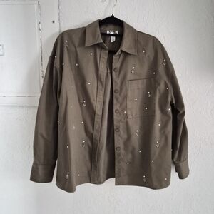 Olive Embellished Jacket